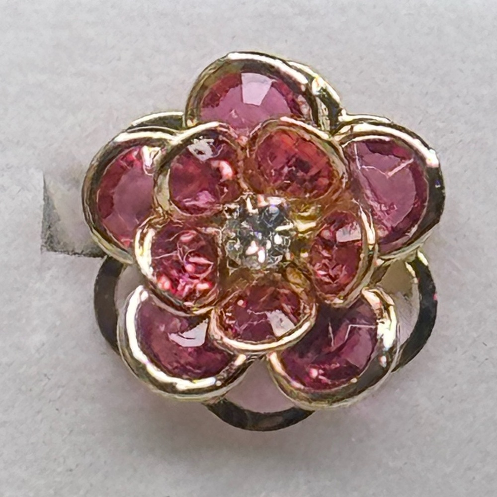 Fashion Jewelry Pink Flower Statement Ring - Expandable Band - NWOT